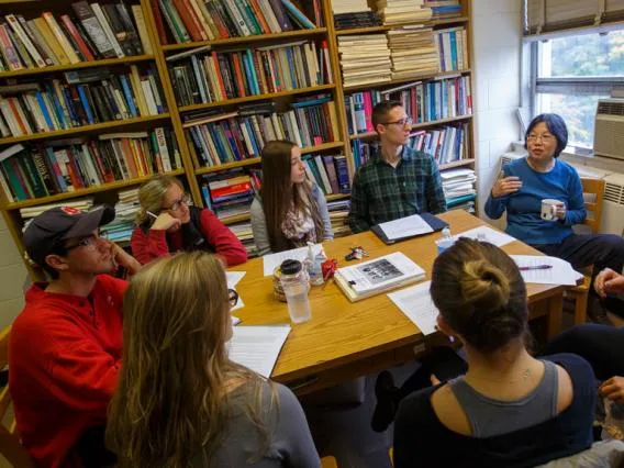 Committee meeting around a table