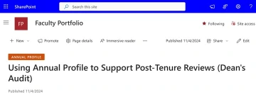 SharePoint Post-Tenure How-To Guide